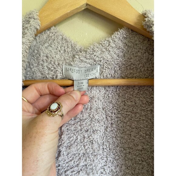Barefoot Dreams Cozy Chic Gray Open Cardigan Sweater Size Small Loungewear Cozy - Picture 10 of 13
